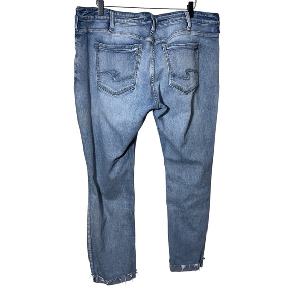 Silver Jeans Boyfriend Distressed Jeans Size 36 - Picture 3 of 14